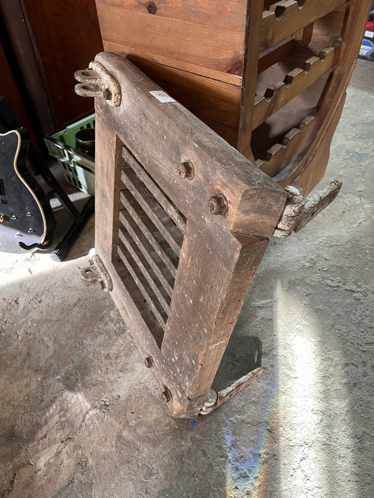 Auction lots displayed in the saleroom