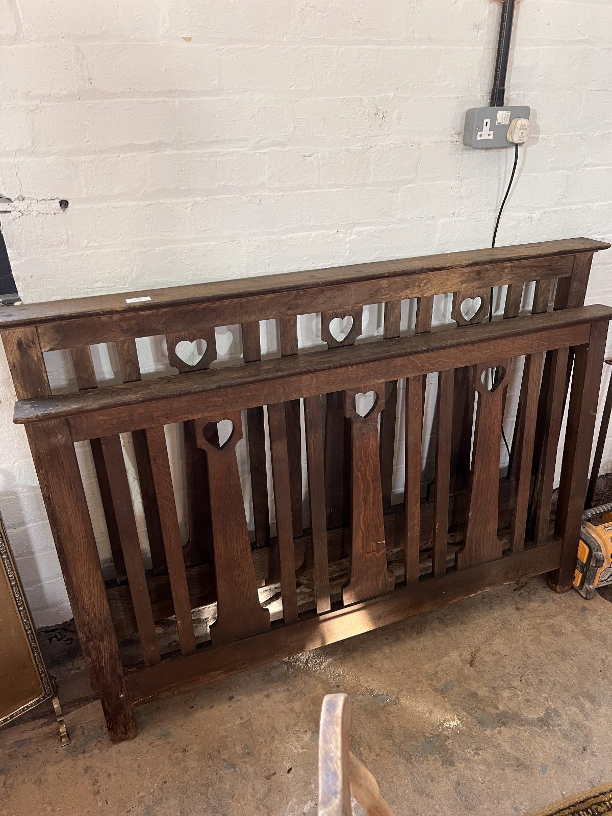 Close-up of antique items being valued